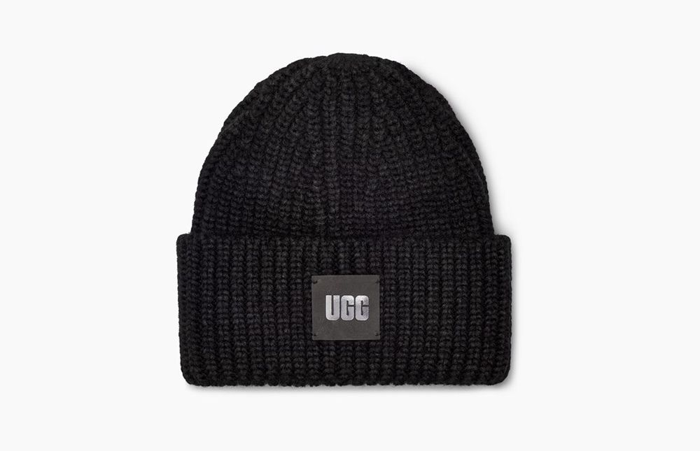 Ugg Chunky Rib - Womens Beanies - Black - NZ (9635TDJRA)